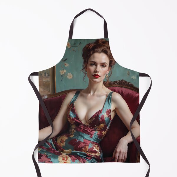 Item preview, noblewoman with stylish floral dress designed and sold by Lefteris Betsis.