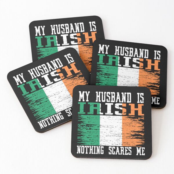 Item preview, My Husband Is Irish Nothing Scares Me Vintage Irish Flag designed and sold by Red-Gifts.