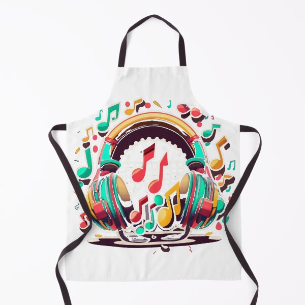 Item preview, Funky Headphones with Music Notes designed and sold by NiftyWrx.
