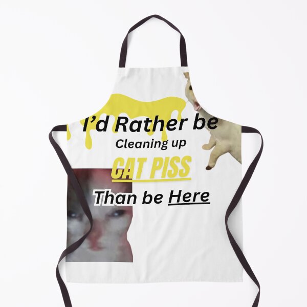 Item preview, I'd Rather be Cleaning up Cat Pss Than be Here designed and sold by Hoplefullart.