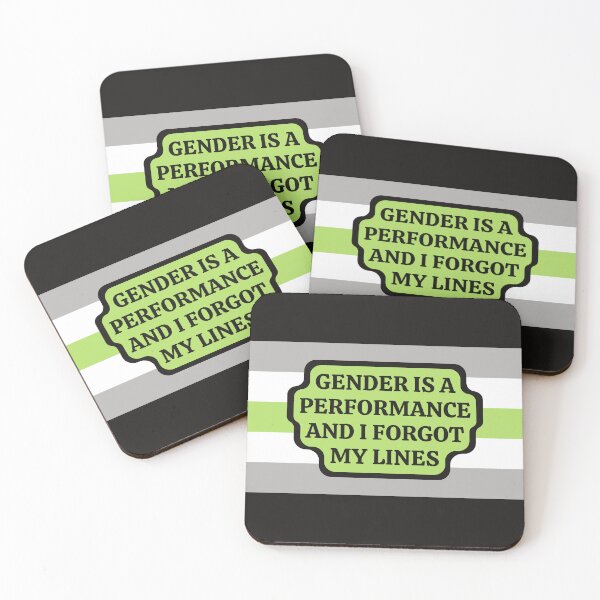 Item preview, Gender is a Performance (Agender) designed and sold by Jess Reed.