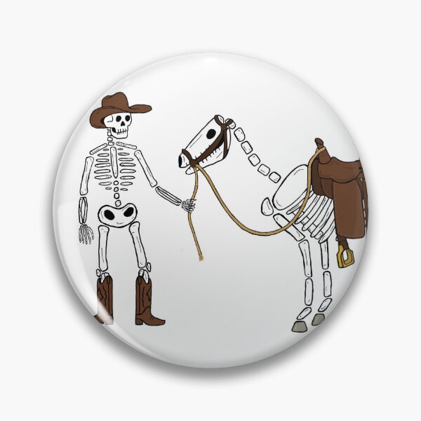Item preview, Cowboy skeleton and horse  designed and sold by whitbreezy.