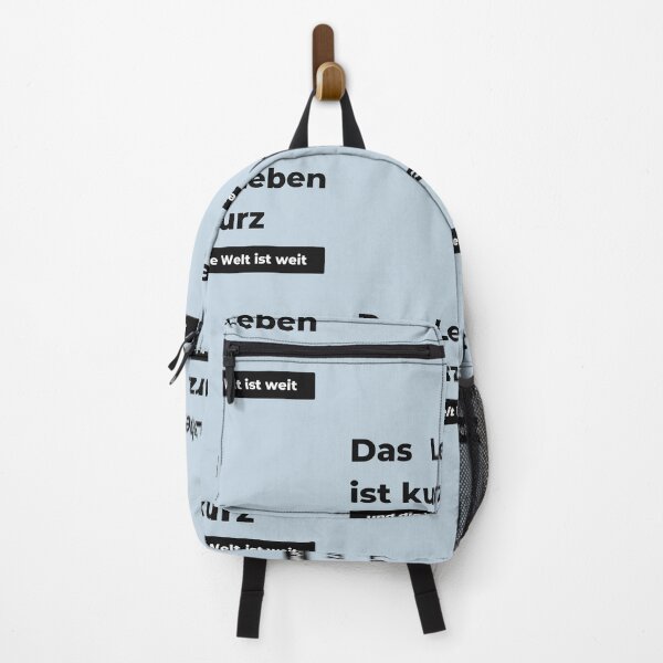Item preview, Life is short and the world is wide | Pastel Blue Background designed and sold by RM-Journey.