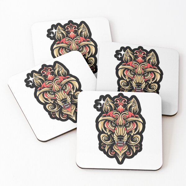 Item preview, Wolf tattoo designed and sold by PatronesKawai.