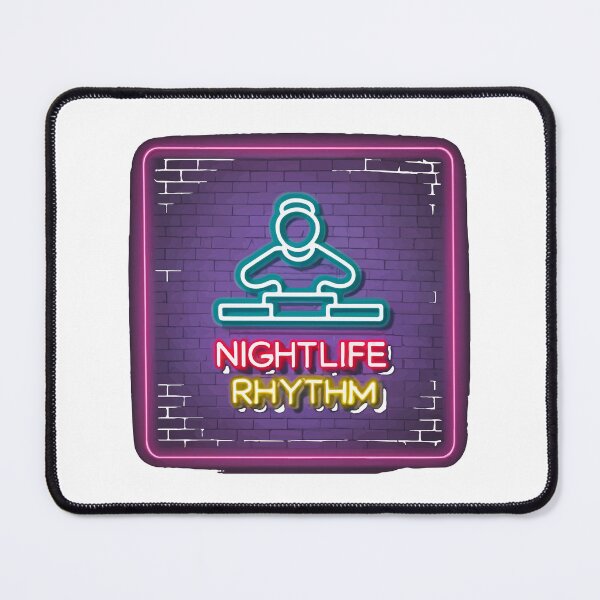 Item preview, Neon Nightlife Rhythm - DJ Music Club Sign designed and sold by NiftyWrx.