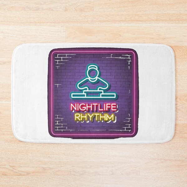 Item preview, Neon Nightlife Rhythm - DJ Music Club Sign designed and sold by NiftyWrx.