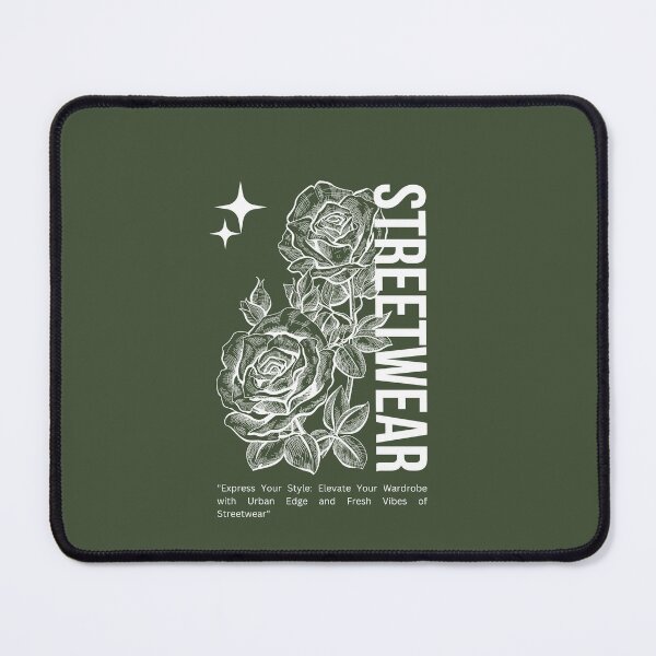 Item preview, Streetwear: Express Your Style | Rose Illustration | Green Background designed and sold by RM-Journey.