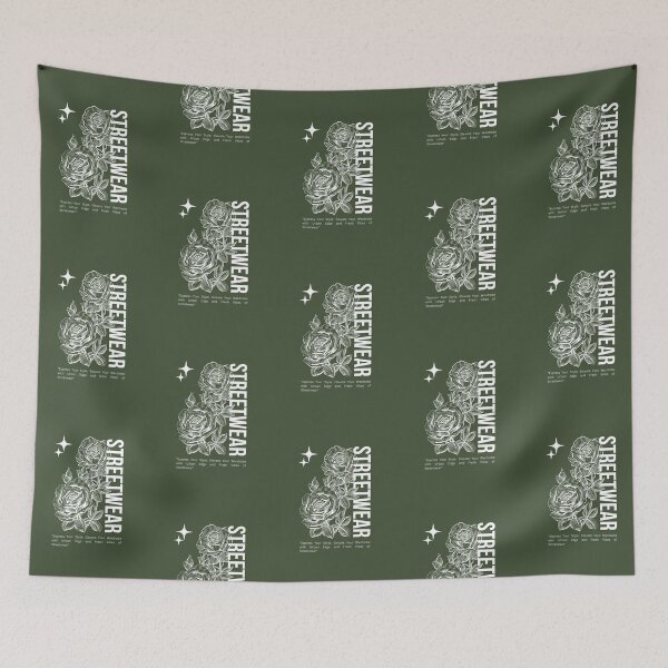 Item preview, Streetwear: Express Your Style | Rose Illustration | Green Background designed and sold by RM-Journey.