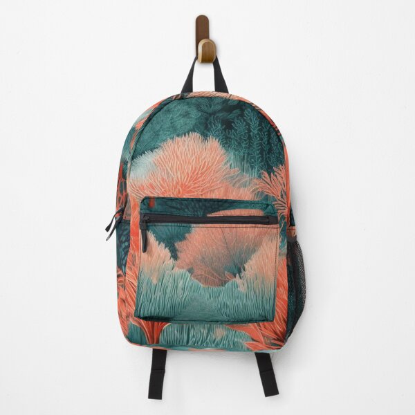 Item preview, Coral and blue all over print designed and sold by Juliet Thomas.