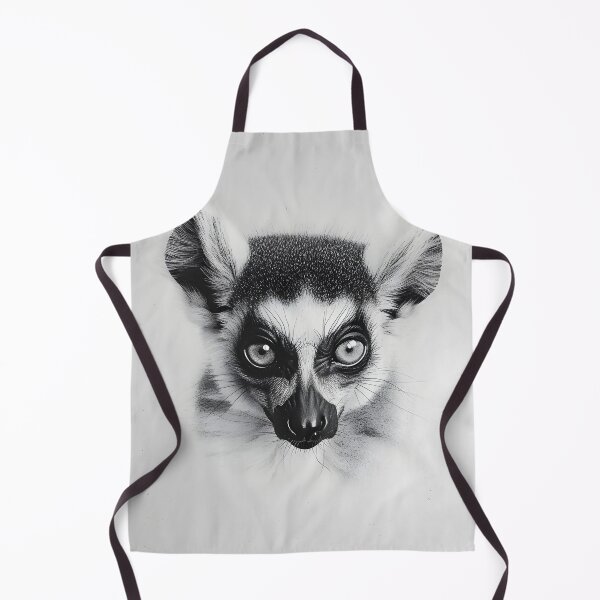 Item preview, Black and White Lemur Pencil Drawing designed and sold by Pencil-Art.