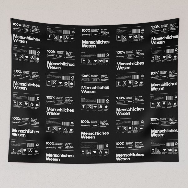 Item preview, Menschliches Wesen | Black Background designed and sold by RM-Journey.