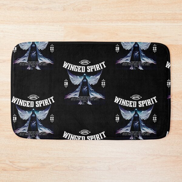 Item preview, Winged spirit | Mysterious Figure with Wings Illustration | Black Background designed and sold by RM-Journey.