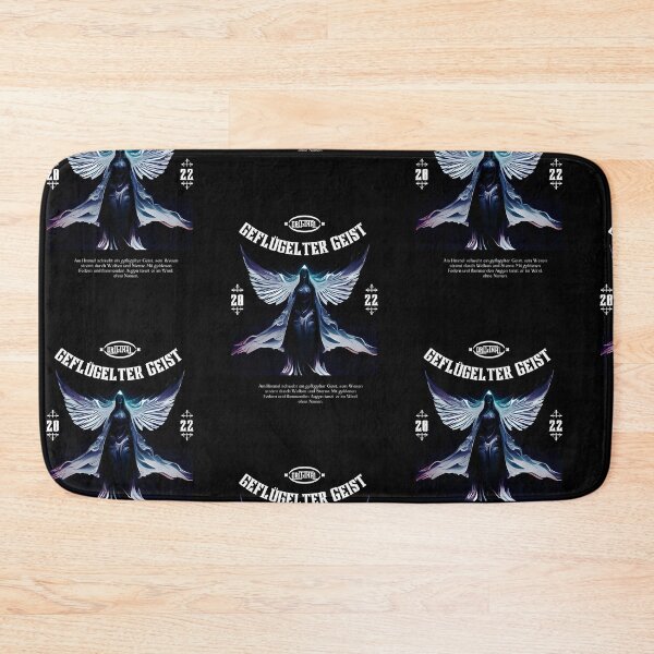 Item preview, Geflügelte Seele | Mysterious Figure with Wings Illustration | Black Background designed and sold by RM-Journey.