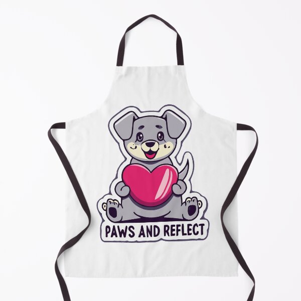 Item preview, Paws and Reflect - Playful Puppy with Heart Balloon designed and sold by NiftyWrx.