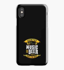 Country music and beer - festival - concert iPhone Case/Skin