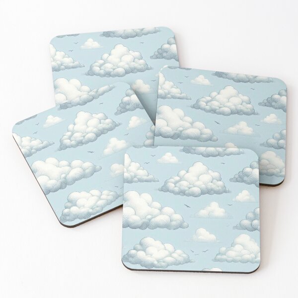 Item preview, Soft cartoon clouds pattern designed and sold by Vkinsify.