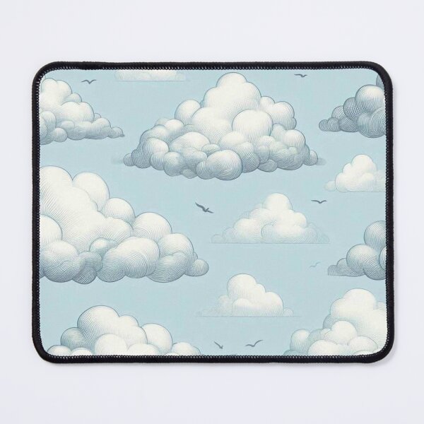 Item preview, Soft cartoon clouds pattern designed and sold by Vkinsify.