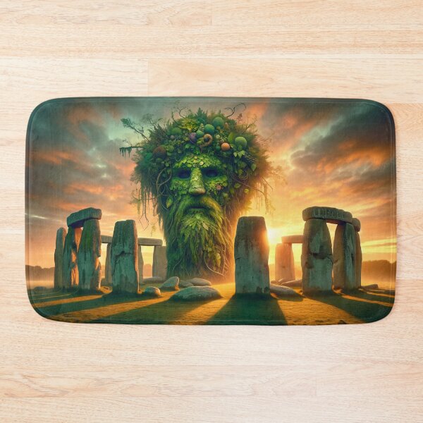 Item preview, Twilight Guardian - The Green Man at Stonehenge designed and sold by leyfinder.