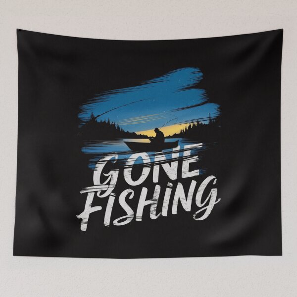 Item preview, Gone Fishing designed and sold by HOMEDESIGNPRINT.