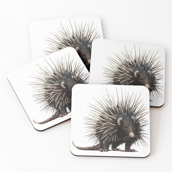 Item preview, Porcupine Portrait with Quills Displayed designed and sold by NatureSyllabus.