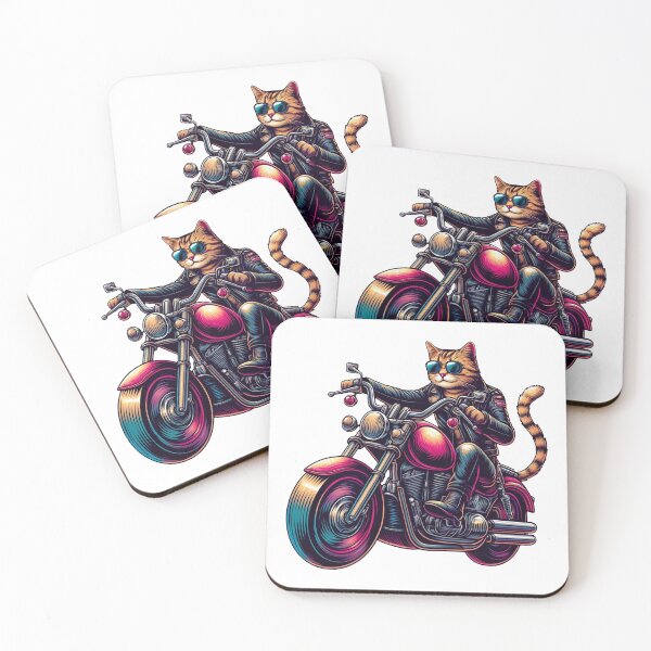 Item preview, Rebel Rider Cat designed and sold by RetroPop23.