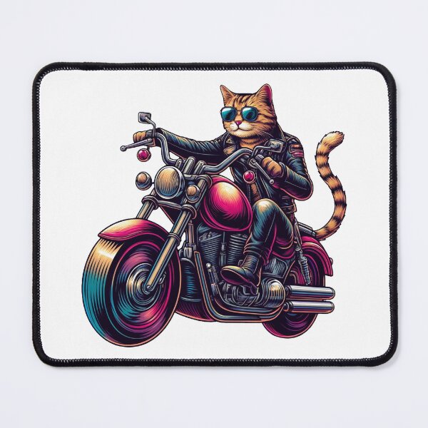 Item preview, Rebel Rider Cat designed and sold by RetroPop23.