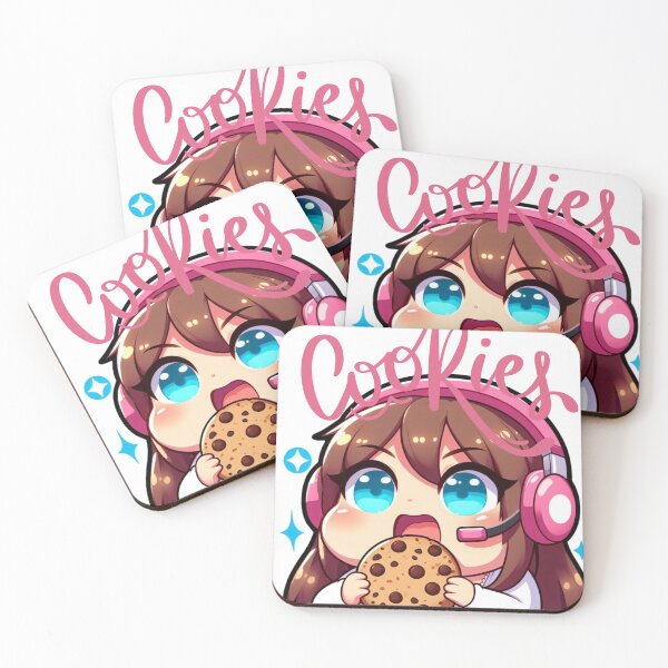 Item preview, Chibi Chubby Girl - Cookies - Nom Nom - FatGirl designed and sold by SpeckbarbiiArts.