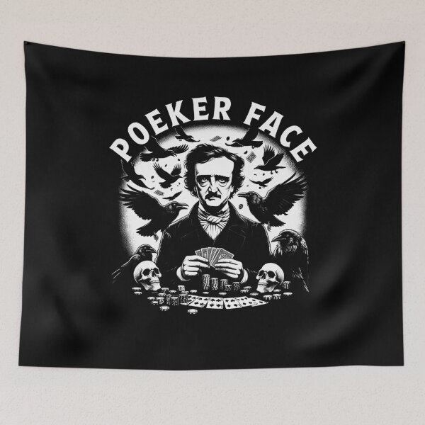 Item preview, Edgar Allan Poe Poeker Face Funny Goth Poker Lover designed and sold by PoeandCoLit.