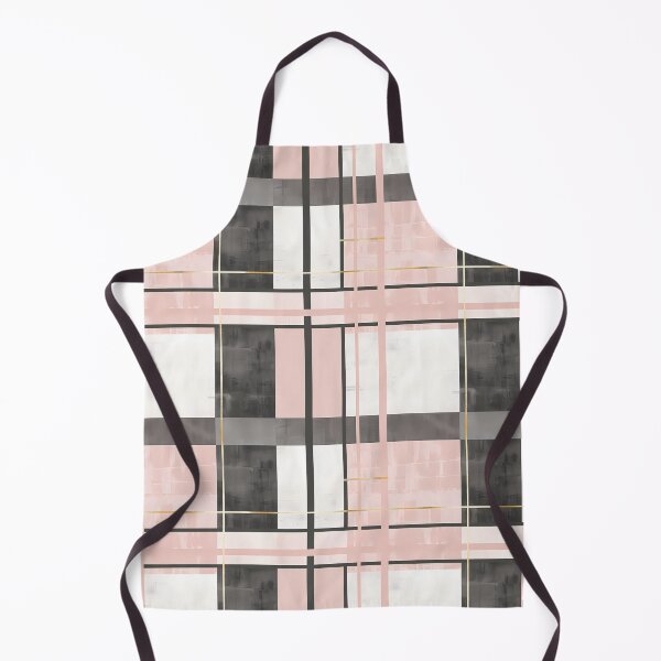 Item preview, Aesthetic City Girl - Chic Urban Colorful Print with Gold Grey & Pink Checkered Bloks- High Contrast designed and sold by eluxyumdecor.