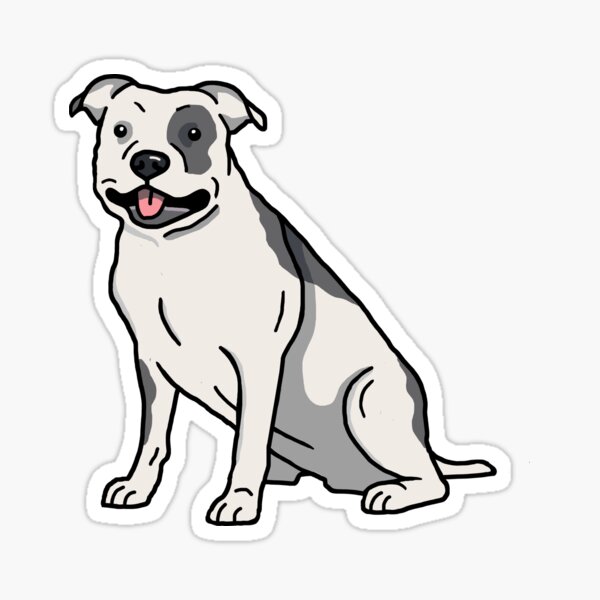 Item preview, Pit Bull Terrier (white) designed and sold by readerdesign.