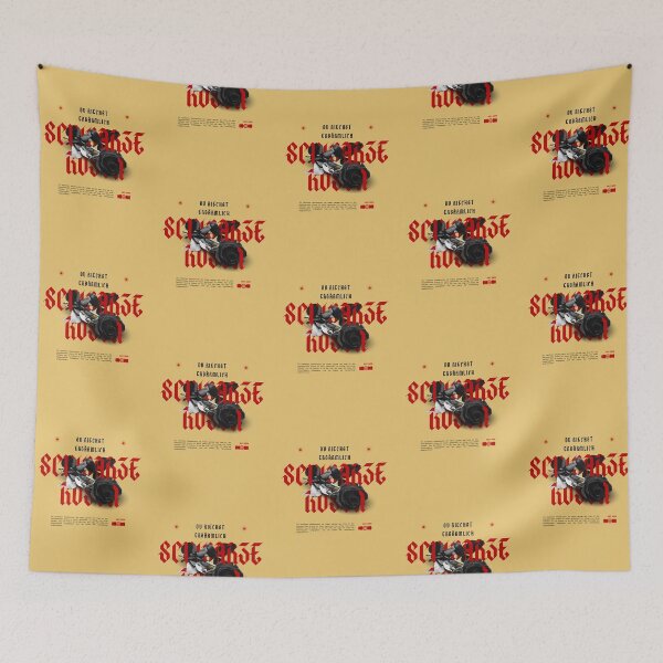 Item preview, DU RIECHST ERBÄRMLICH - SCHWARZE ROSEN | Yellow Background designed and sold by RM-Journey.