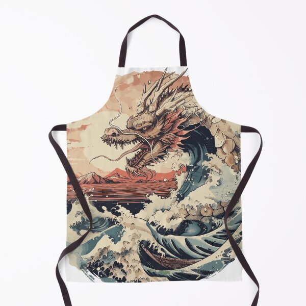 Item preview, huge water  japanese dragon in the sea designed and sold by KojourinArt.