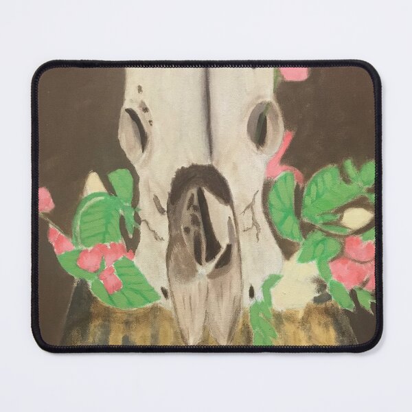 Item preview, Animal Skull Flowers Still Life designed and sold by ArtsbyDia.