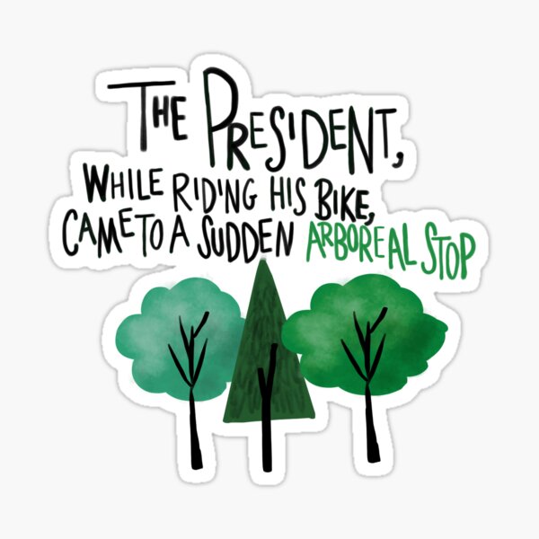 West Wing Arboreal Stop Sticker