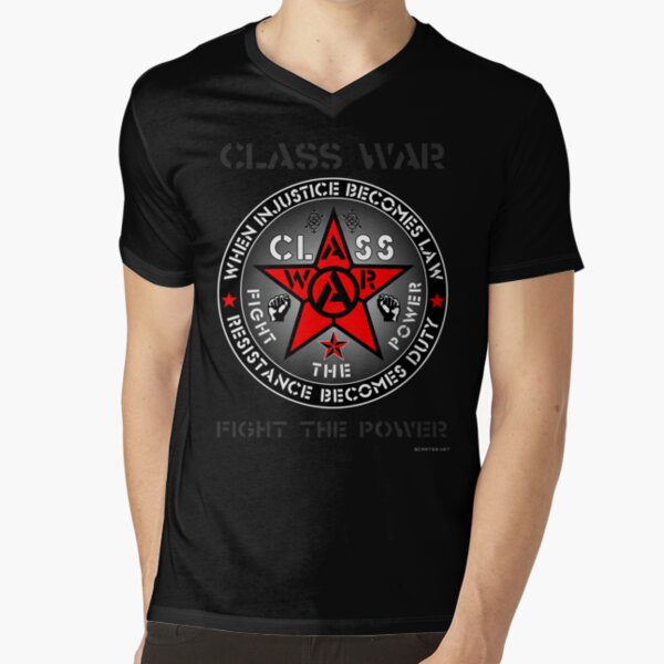CLASS WAR - FTP V-Neck T-Shirt