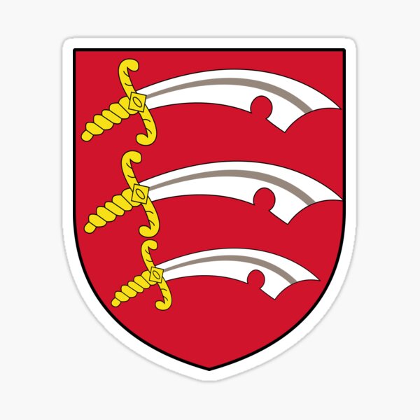 County Essex Coat of Arms, England Sticker