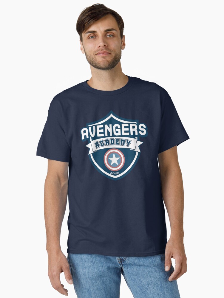 Thumbnail 2 of 7, Classic T-Shirt, Avengers Academy designed and sold by BrokenPonyArt.