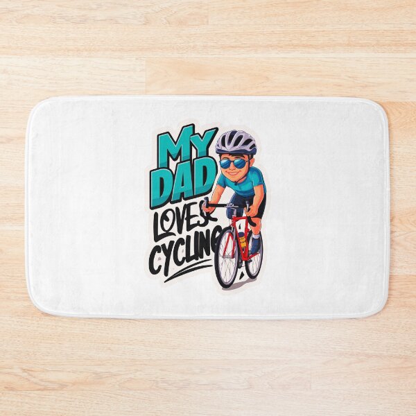 Item preview, My DAD Loves Cycling Father's Day Gif for cyclist designed and sold by mergmart.