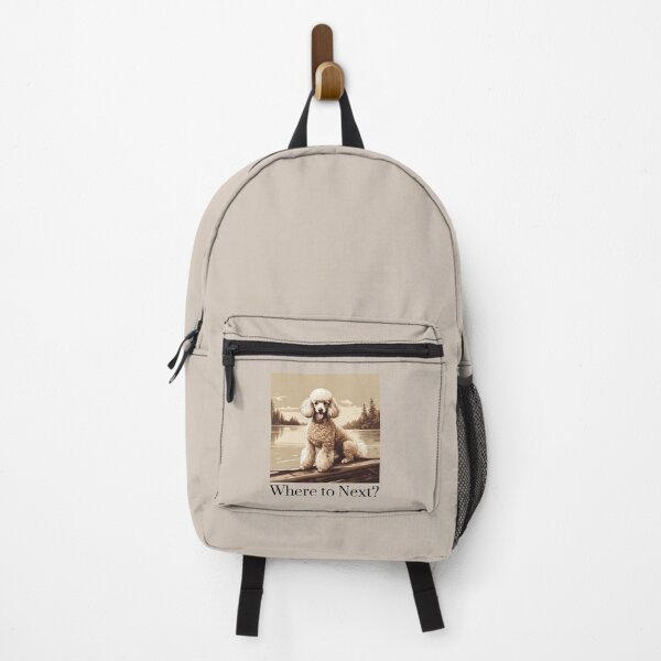 Item preview, Where to next? Fishing poodle travel dog dad lover vintage designed and sold by SoulfulT.