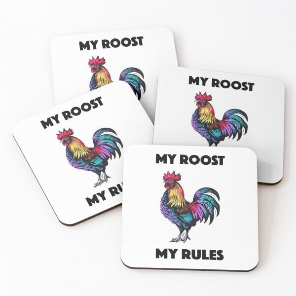 Item preview, Rooster - My Roost, My Rules (with Black Lettering) designed and sold by VelvetRoom.