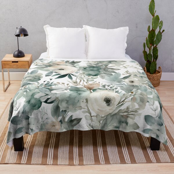 Item preview, Sage Green Floral Pattern designed and sold by Magnuna.