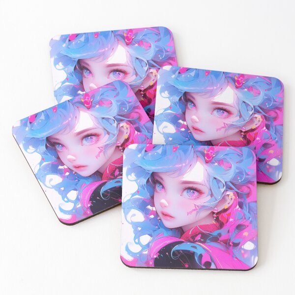 Item preview, Luminous Magenta Fantasy Anime Girl designed and sold by bubblegoth.