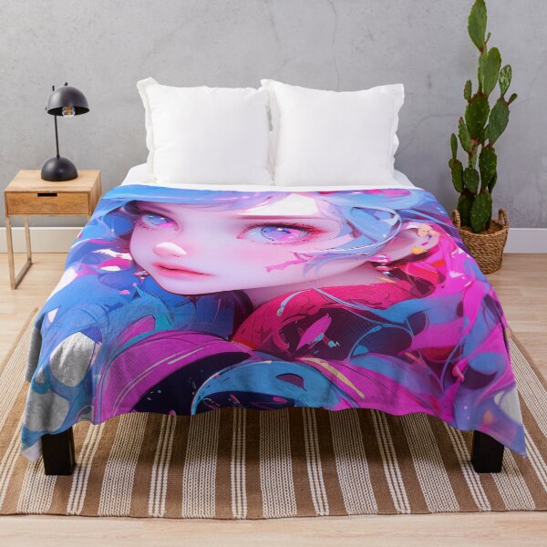 Item preview, Luminous Magenta Fantasy Anime Girl designed and sold by bubblegoth.