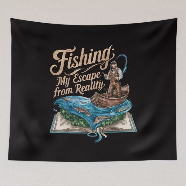 Item preview, Fishing: My Escape from Reality designed and sold by HOMEDESIGNPRINT.