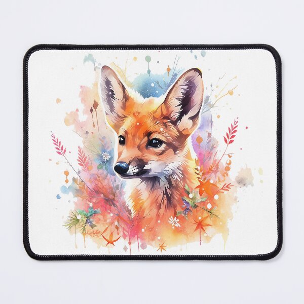 Item preview, watercolor fox designed and sold by maniabx.