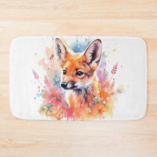 Item preview, watercolor fox designed and sold by maniabx.