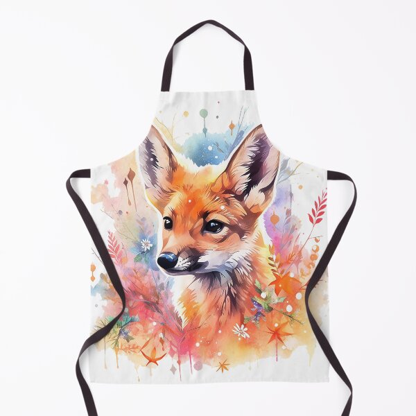 Item preview, watercolor fox designed and sold by maniabx.