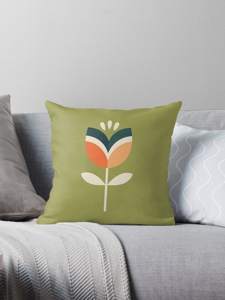 Olive and best sale orange cushions