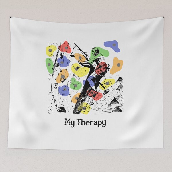 Item preview, Boulder climbing my therapy designed and sold by Yeyishop.