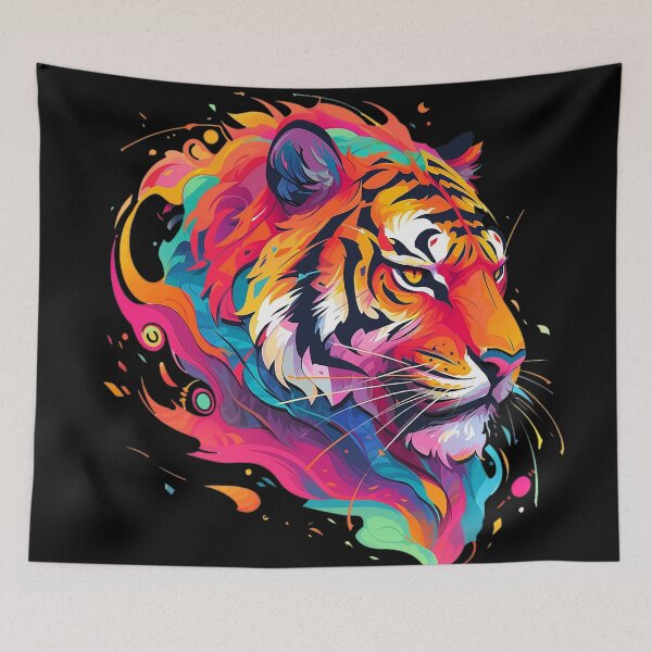 Item preview, colorful tiger designed and sold by maniabx.